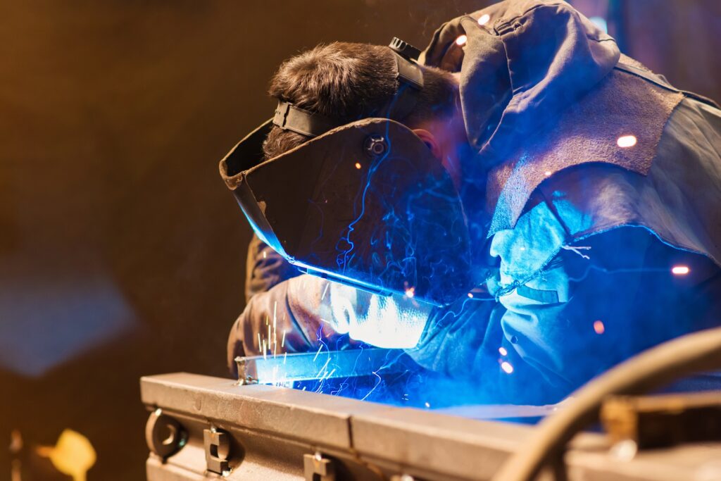Man welding